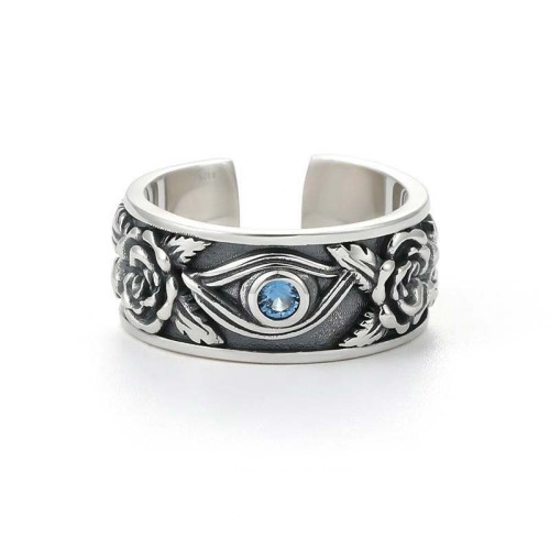 Eye of Horus Crystal Protection Ring