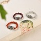 925 Silver Garnet, Moonstone, & PiXiu Wealth Ring 925 Silver Garnet, Moonstone, & PiXiu Wealth Ring