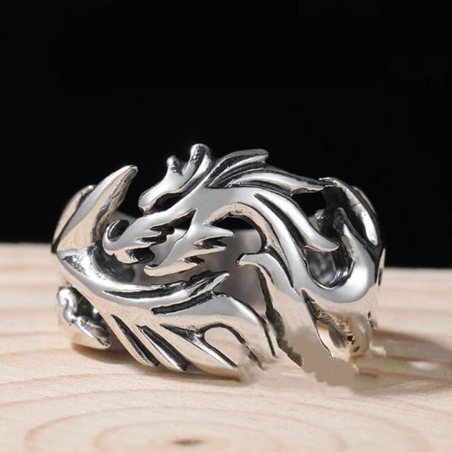 Dragon Pattern Protection Strength Ring Dragon Pattern Protection Strength Ring