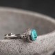 925 Sterling Silver Turquoise Love Ring