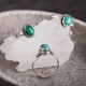 925 Sterling Silver Turquoise Love Ring