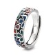 Colorful Plum Blossom Copper Healing Adjustable Ring Colorful Plum Blossom Copper Healing Adjustable Ring
