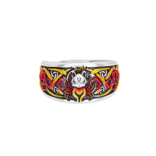 999 Sterling Silver Nine-Tailed Fox Protection Ring 999 Sterling Silver Nine-Tailed Fox Protection Ring