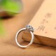  925 Sterling Silver Lotus Ring