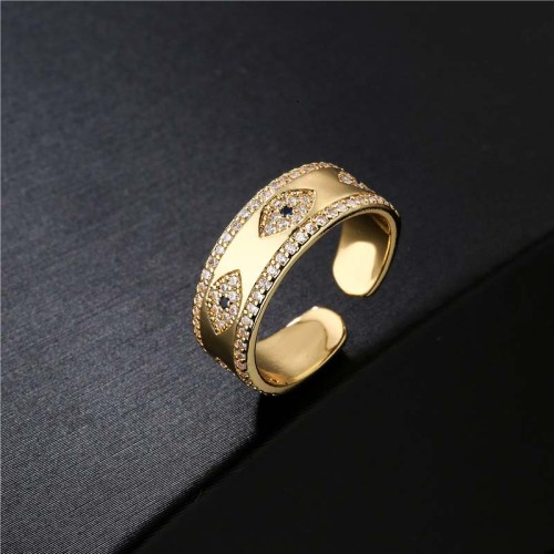 Evil Eye Luck Blessing Copper Ring