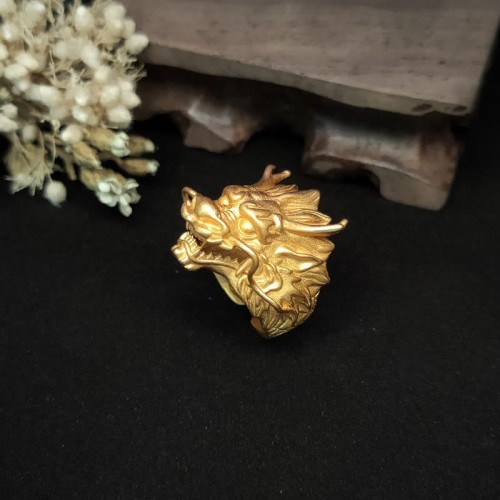 Golden Dragon Luck Protection Ring
