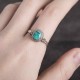 925 Sterling Silver Turquoise Love Ring