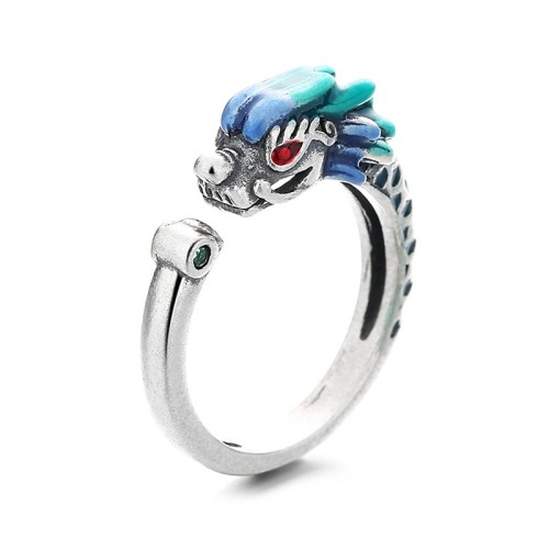 Year of the Dragon Sterling Silver Luck Ring