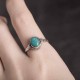 925 Sterling Silver Turquoise Love Ring
