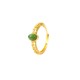 Auspicious Cloud Cyan Jade Luck Ring