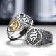 925 Silver Sanskrit Protection Adjustable Ring 925 Silver Sanskrit Protection Adjustable Ring