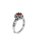  925 Sterling Silver Lotus Ring