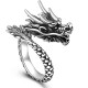 990 Sterling Silver Vintage Dragon Luck Ring 990 Sterling Silver Vintage Dragon Luck Ring