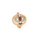 White Jade Red Agate Happiness Ring White Jade Red Agate Happiness Ring