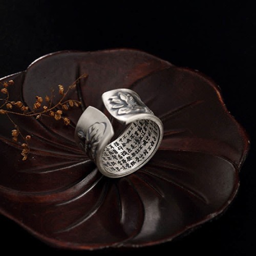 999 Silver Koi Fish Lotus Wealth Ring 999 Silver Koi Fish Lotus Wealth Ring