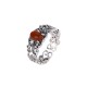925 Silver Vintage Red Agate Calm Ring 925 Silver Vintage Red Agate Calm Ring