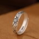 999 Sterling Silver Lotus Peony Enlightenment Ring
