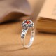  925 Sterling Silver Lotus Ring
