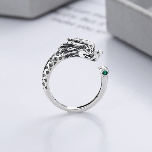 Year of the Dragon Sterling Silver Luck Ring