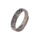 999 Sterling Silver Lotus Peony Enlightenment Ring