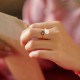 White Jade Auspicious Cloud Luck Ring
