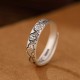 999 Sterling Silver Lotus Peony Enlightenment Ring