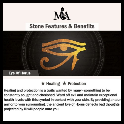 Eye of Horus Crystal Protection Ring