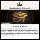 Eye of Horus Crystal Protection Ring