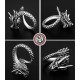 990 Sterling Silver Vintage Dragon Luck Ring 990 Sterling Silver Vintage Dragon Luck Ring