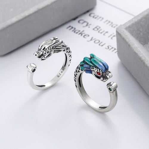 Year of the Dragon Sterling Silver Luck Ring