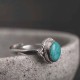 925 Sterling Silver Turquoise Love Ring