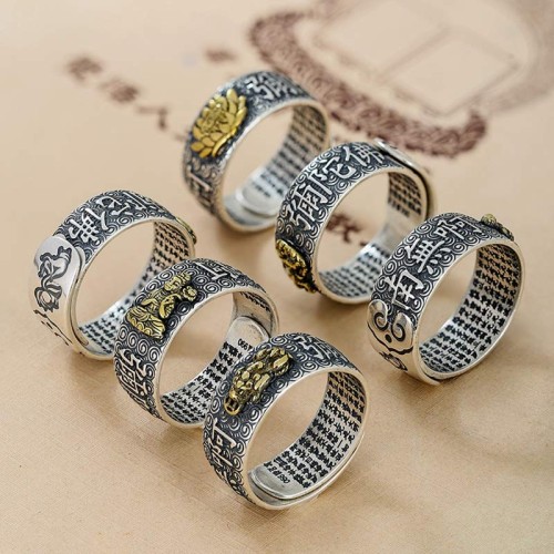Zodiac Buddha Wealth Luck Adjustable Ring Zodiac Buddha Wealth Luck Adjustable Ring