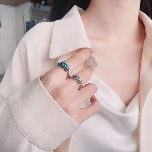Year of the Dragon Sterling Silver Luck Ring
