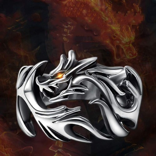 Dragon Pattern Protection Strength Ring Dragon Pattern Protection Strength Ring