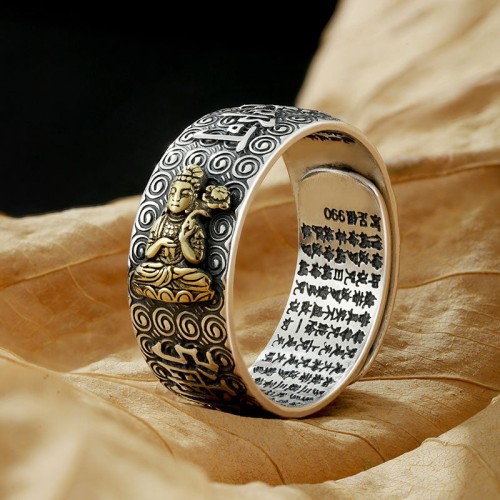 Zodiac Buddha Wealth Luck Adjustable Ring Zodiac Buddha Wealth Luck Adjustable Ring
