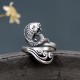 925 Silver Koi Fish Water Ripple Luck Ring 925 Silver Koi Fish Water Ripple Luck Ring