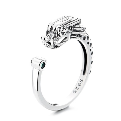Year of the Dragon Sterling Silver Luck Ring