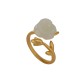 925 Sterling Silver Gold Rose Hetian Jade Happiness Ring 925 Sterling Silver Gold Rose Hetian Jade Happiness Ring