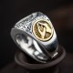 925 Silver Sanskrit Protection Adjustable Ring 925 Silver Sanskrit Protection Adjustable Ring