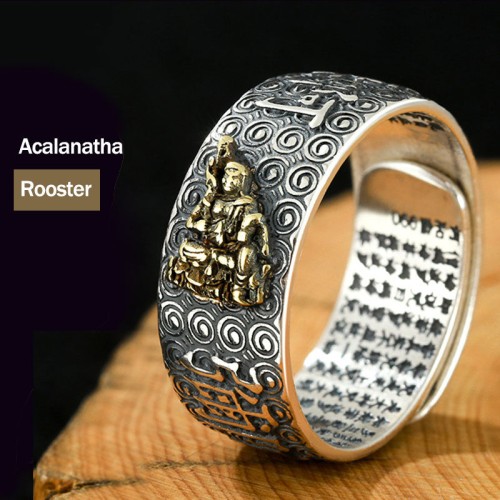 Zodiac Buddha Wealth Luck Adjustable Ring Zodiac Buddha Wealth Luck Adjustable Ring