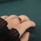 925 Silver Red Agate Gourd Coin Self-acceptance Ring 925 Silver Red Agate Gourd Coin Self-acceptance Ring
