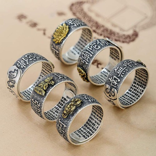 Zodiac Buddha Wealth Luck Adjustable Ring Zodiac Buddha Wealth Luck Adjustable Ring