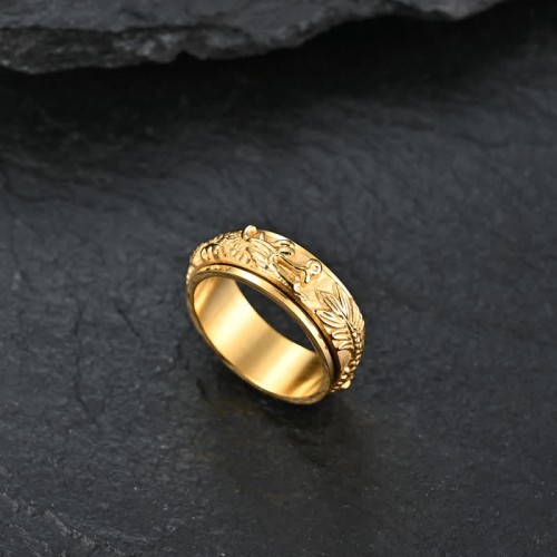 Dragon Titanium Steel Rotatable Ring (30% Off | CODE: FS30) Dragon Titanium Steel Rotatable Ring (30% Off | CODE: FS30)