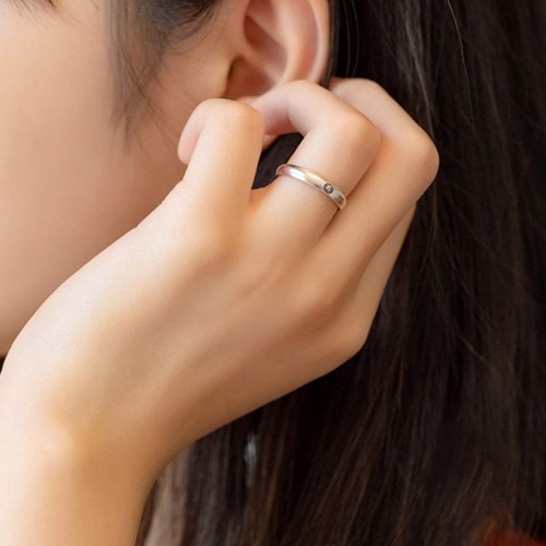 925 Sterling Silver Zodiac Buddha Blessing Couple Ring
