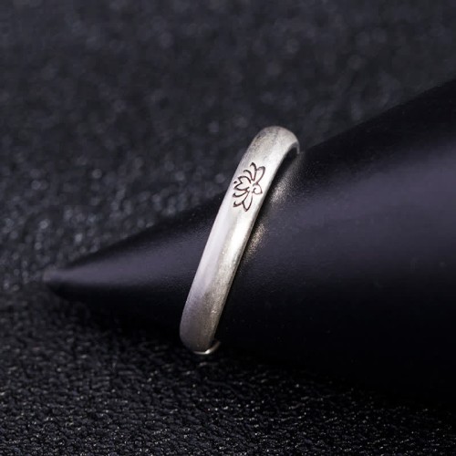 925 Sterling Silver Lotus Flower Enlightenment Ring 925 Sterling Silver Lotus Flower Enlightenment Ring