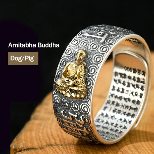 Zodiac Buddha Wealth Luck Adjustable Ring Zodiac Buddha Wealth Luck Adjustable Ring
