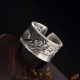 999 Silver Koi Fish Lotus Wealth Ring 999 Silver Koi Fish Lotus Wealth Ring