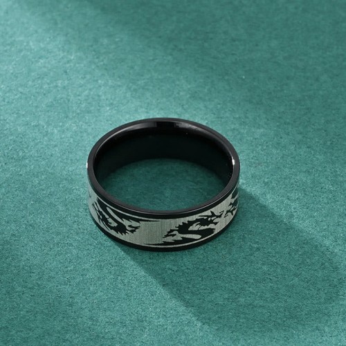 Dragon Carved Strength Protection Ring Dragon Carved Strength Protection Ring