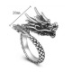 990 Sterling Silver Vintage Dragon Luck Ring 990 Sterling Silver Vintage Dragon Luck Ring