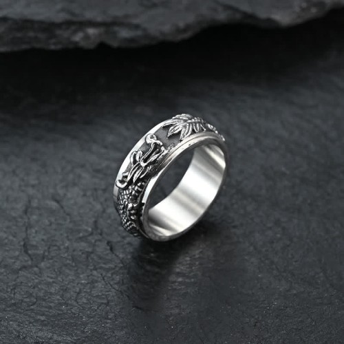 Dragon Titanium Steel Rotatable Ring (30% Off | CODE: FS30) Dragon Titanium Steel Rotatable Ring (30% Off | CODE: FS30)